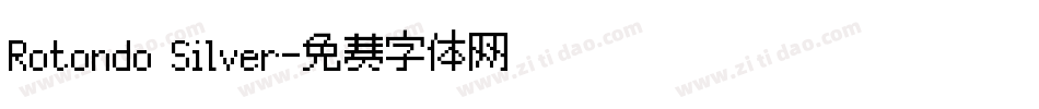 Rotondo Silver字体转换